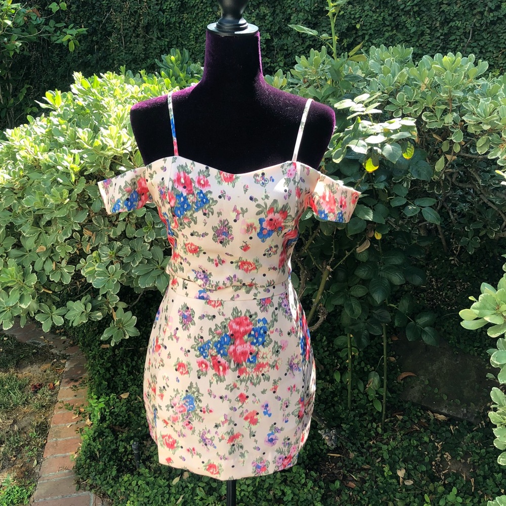 Two piece skirt shirt dress, small